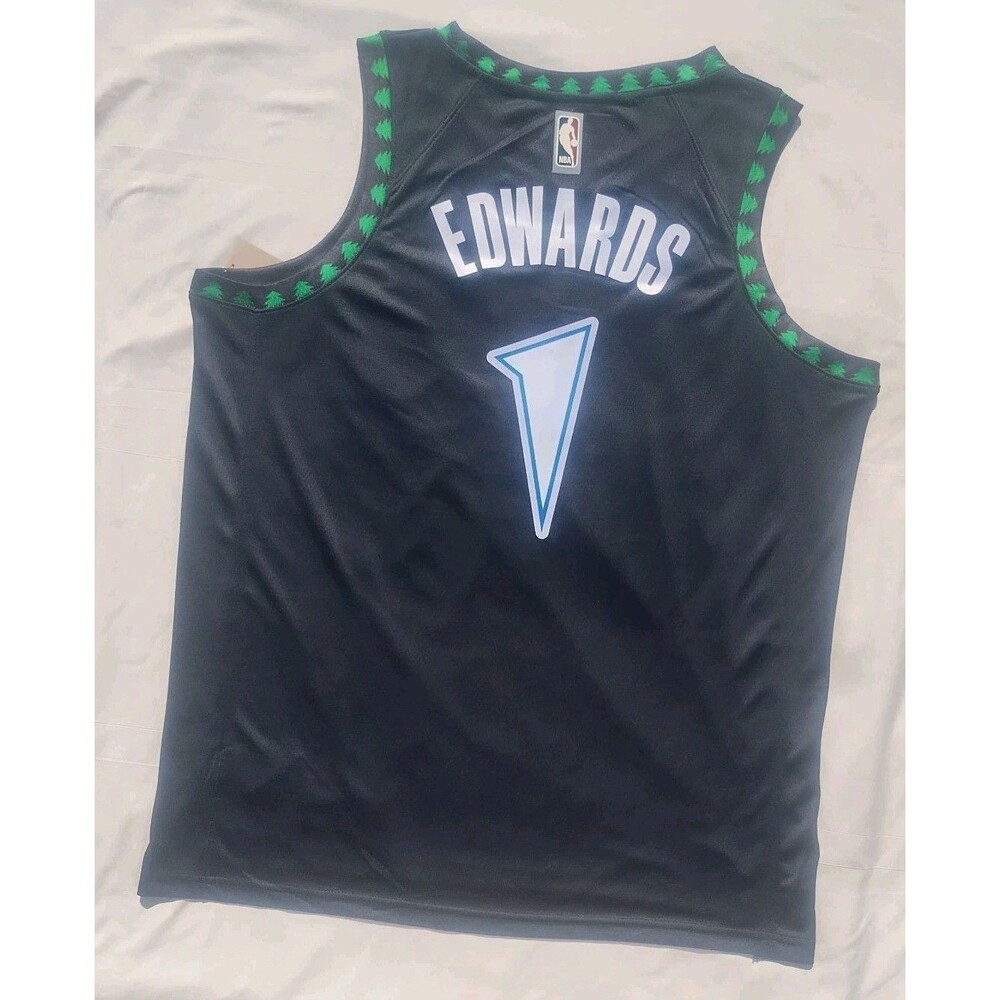 Anthony Edwards #1 Minnesota Timberwolves Jersey Sz 52 X Large